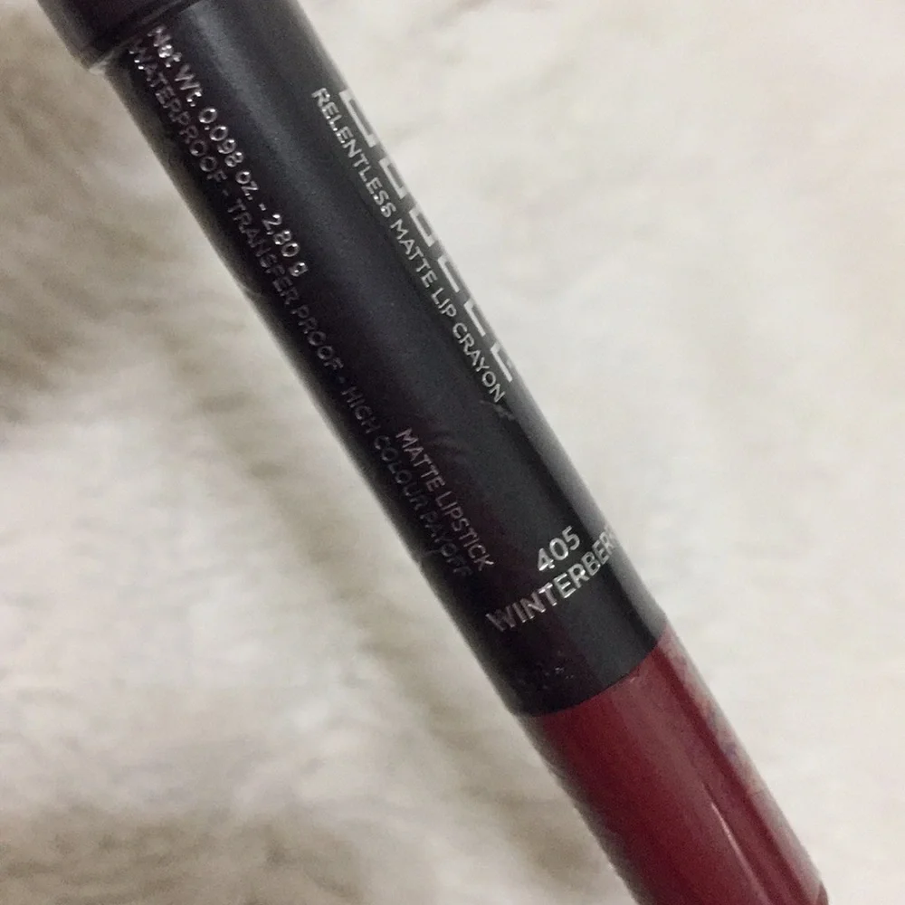 Doucce Relentless Matte Lip Crayon 405 Winterberry New Sealed